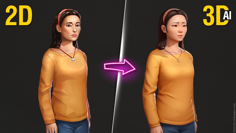 How To Convert 2D Images To 3D Models For Free Using AI