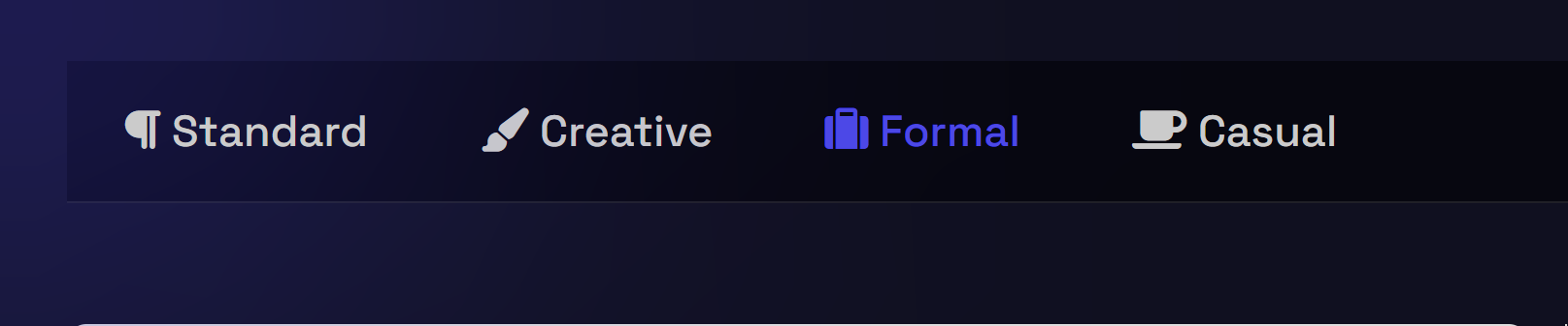 Select a tone for your rewritten sentence